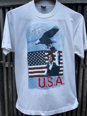 DEADSTOCK Vintage 90s Wayne Newton Americana Tee XL Screen Stars Best Unworn